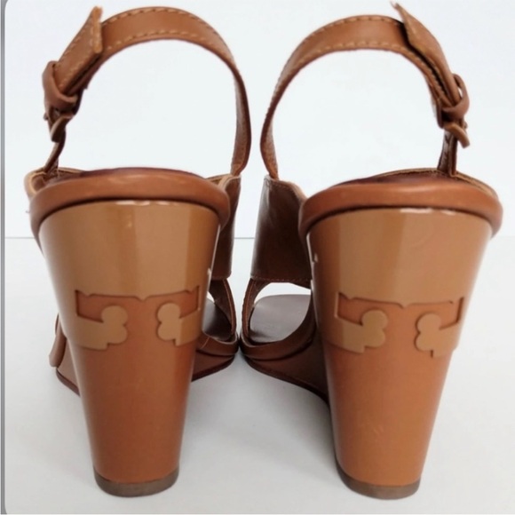 Tory Burch Gabrielle Leather Wedges - Picture 2 of 13